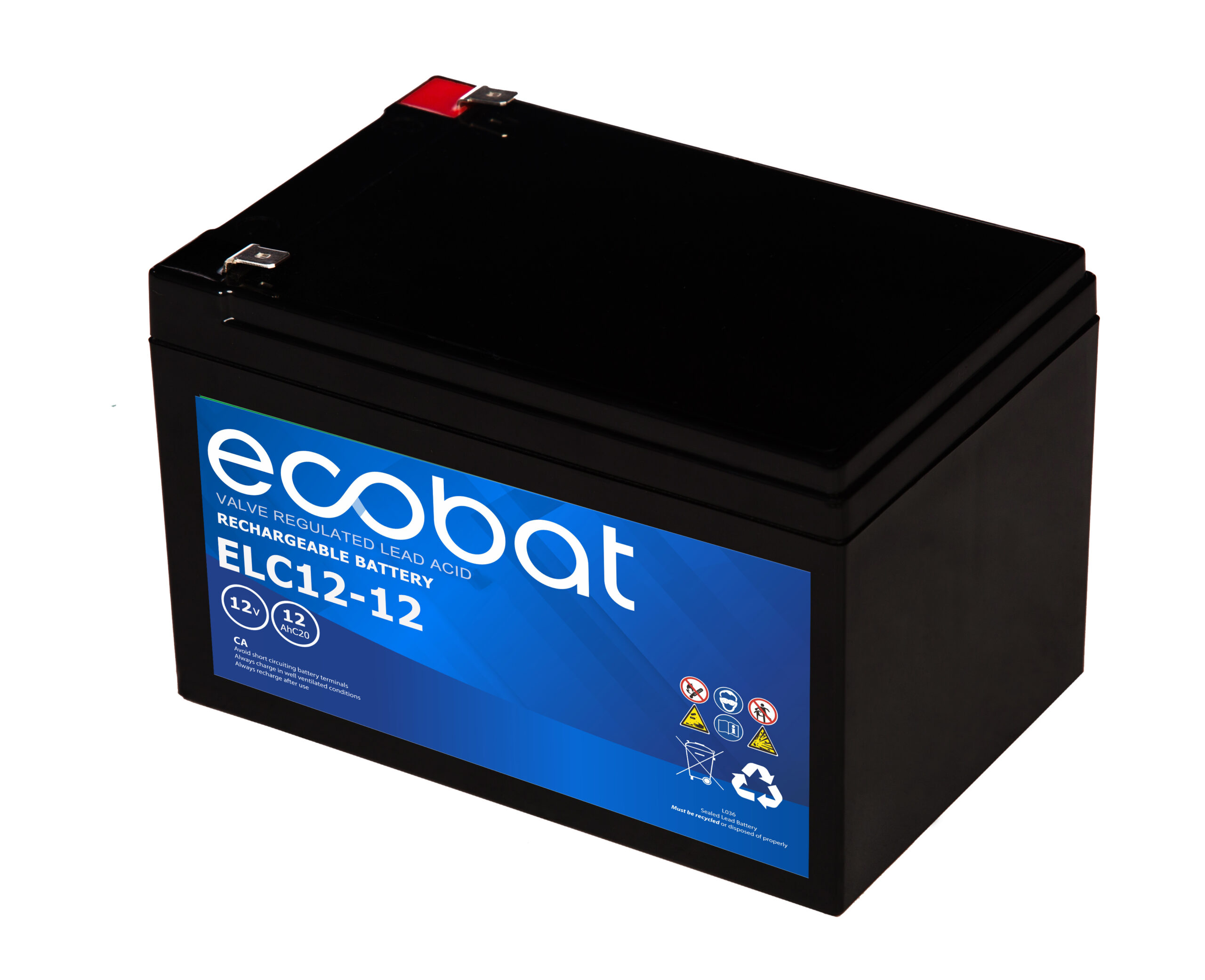 ECOBAT ELC12-12 AGM Batteri 12V 12AH (RT12120) 10 ?rs design
