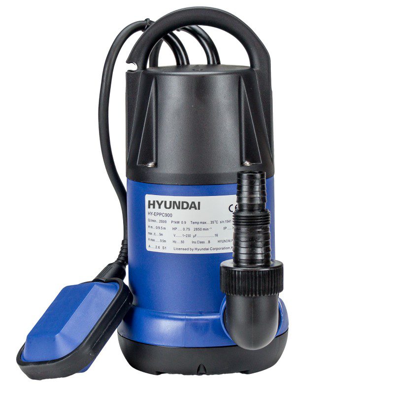 HYUNDAI EPPC900 900 W Nedsenkbar pumpe - Rent vann